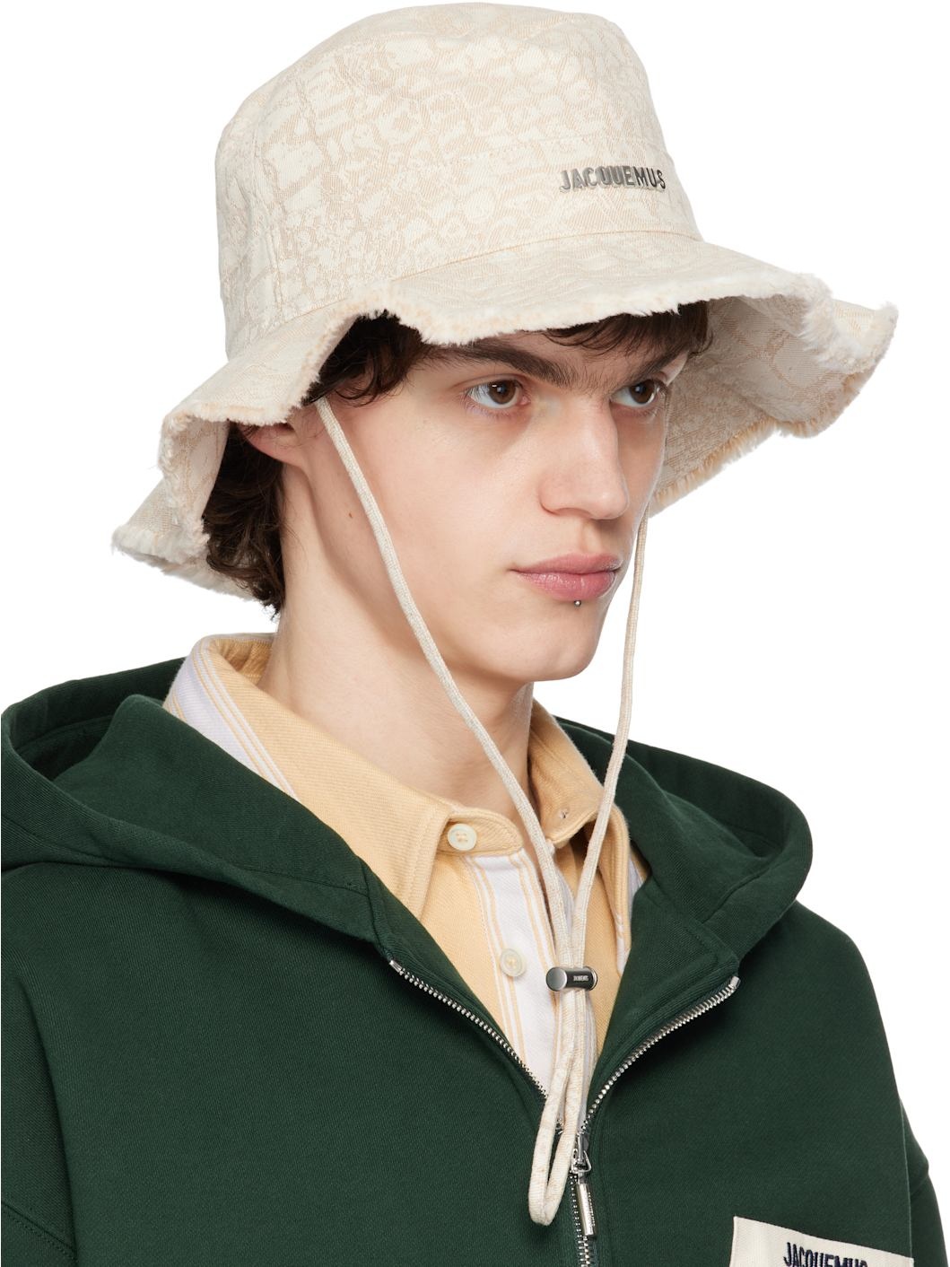 Beige La Croisière 'The Artichaut' Bucket Hat - 2