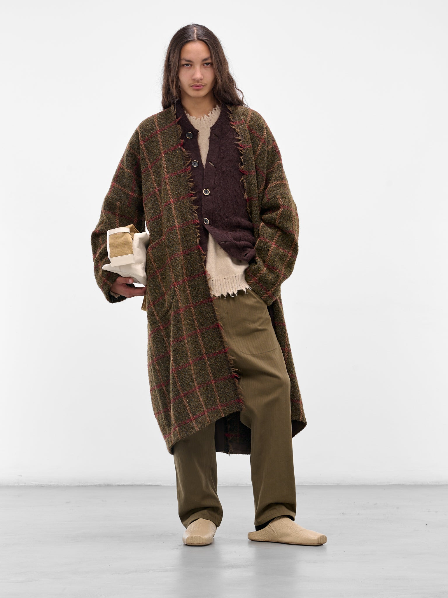 Contrast Two-Panel Knit Cardigan - 6