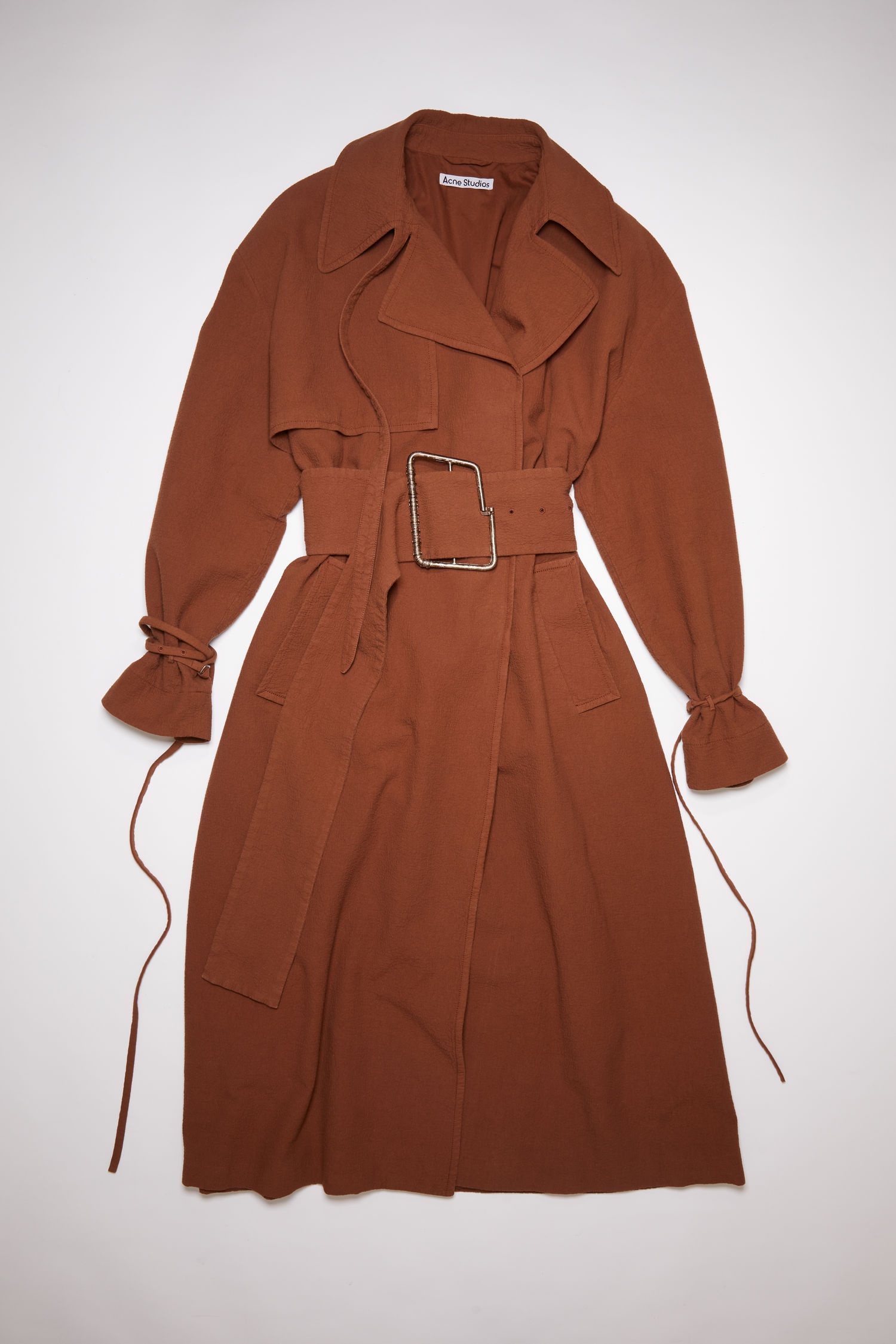 Belted trench coat - Walnut brown - 4