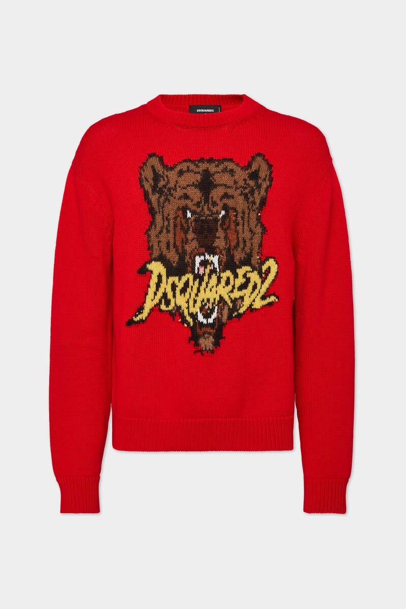 JACQUARDED CREWNECK PULLOVER - 1