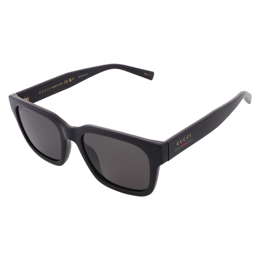 Gucci Polarized Grey Square Men's Sunglasses GG1857S 005 55 - 3