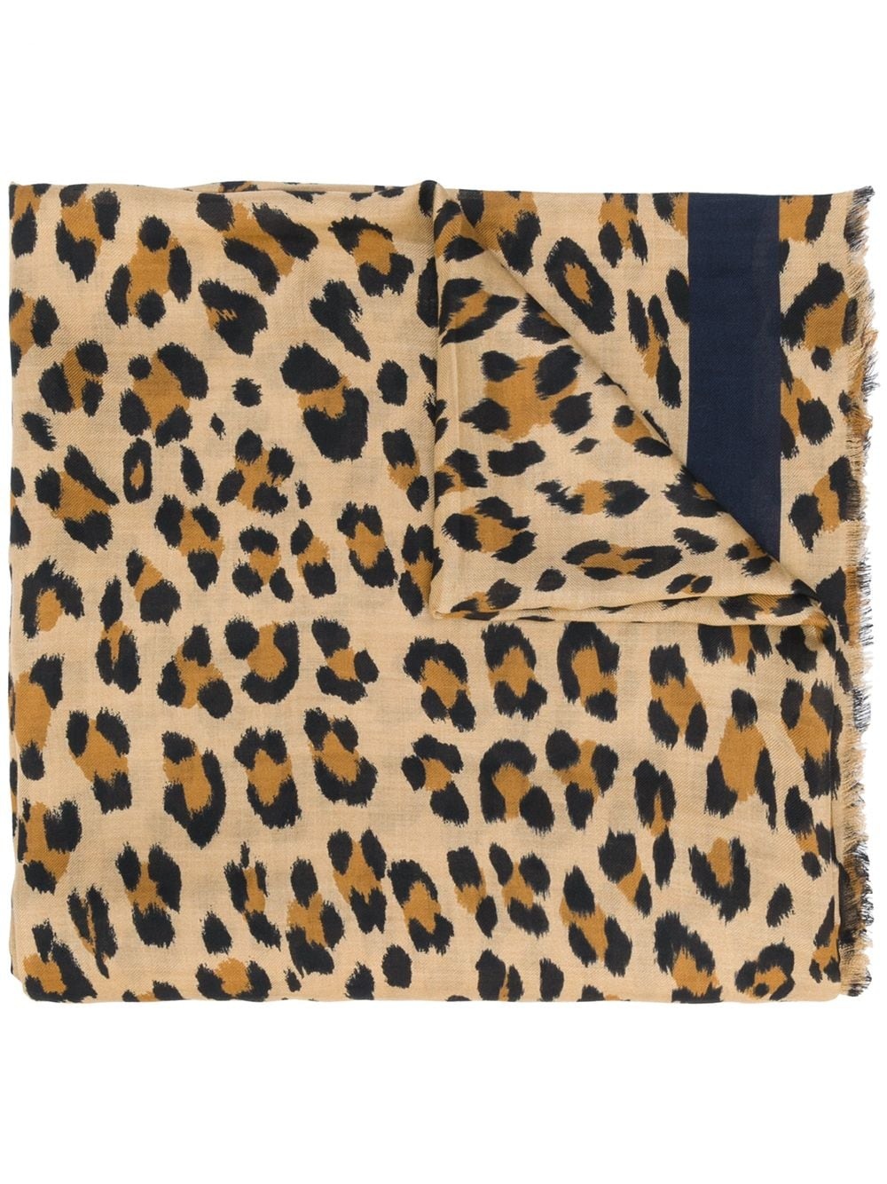 Leopard print scarf - 1