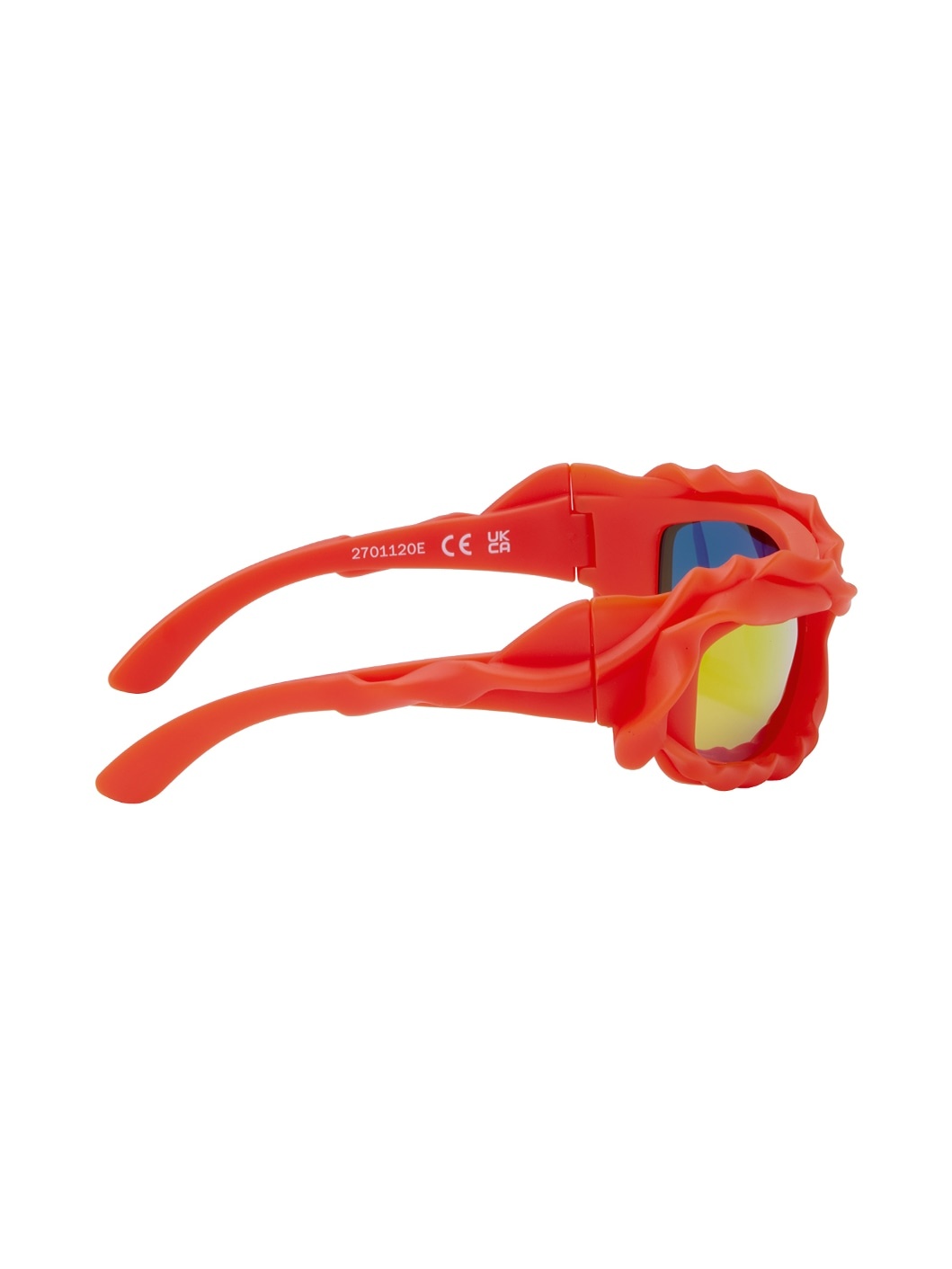 SSENSE Exclusive Red Twisted Sunglasses - 2