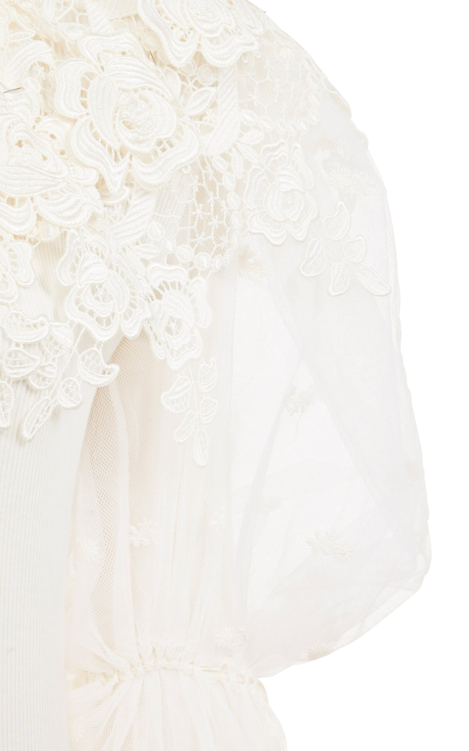 Guipure Lace Bodysuit white - 5