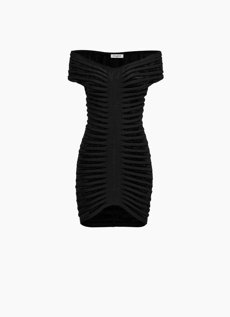 OFF-SHOULDER VELVET DRESS 1