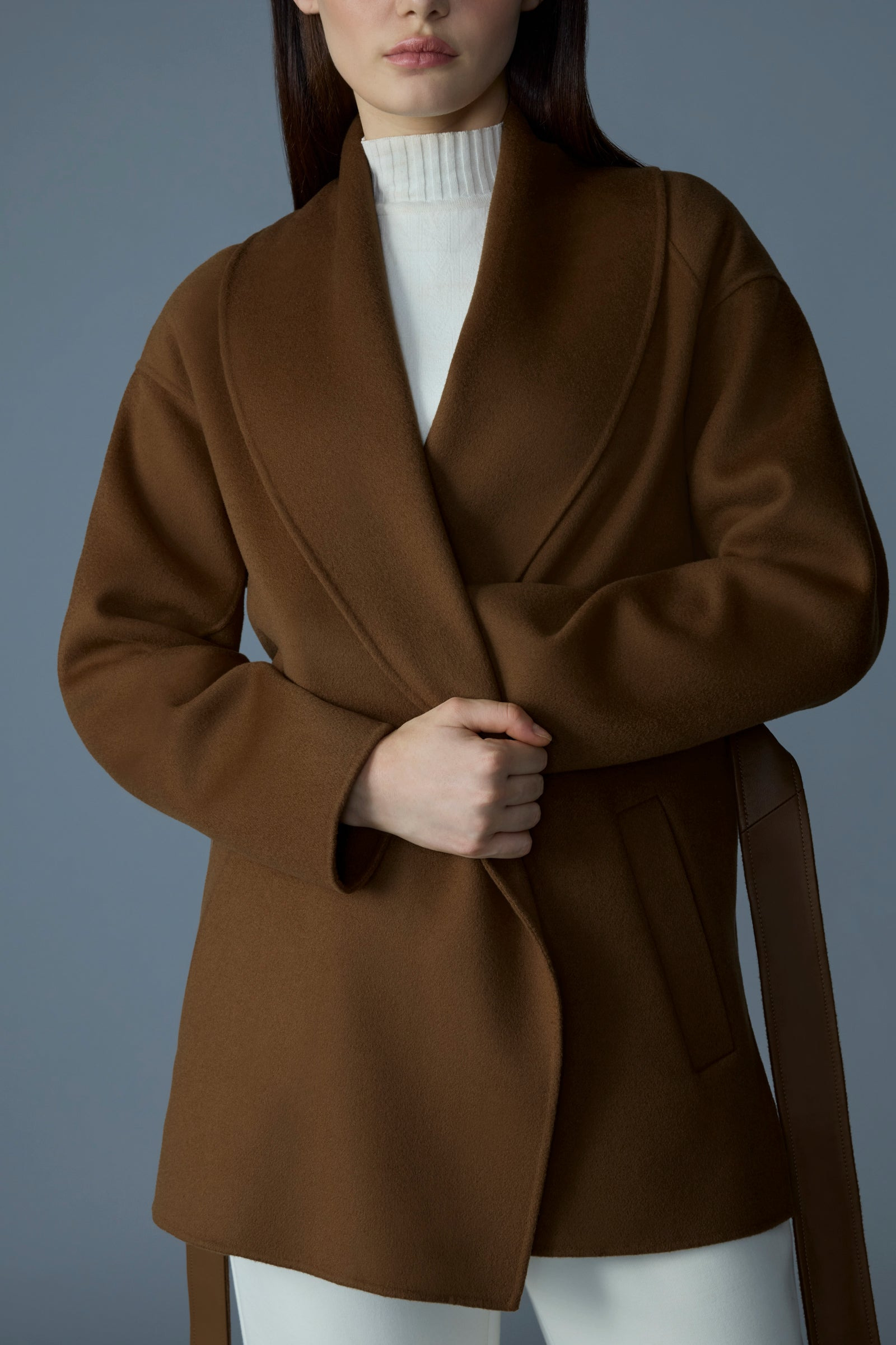 TYRA Double-Face wool robe jacket - 5