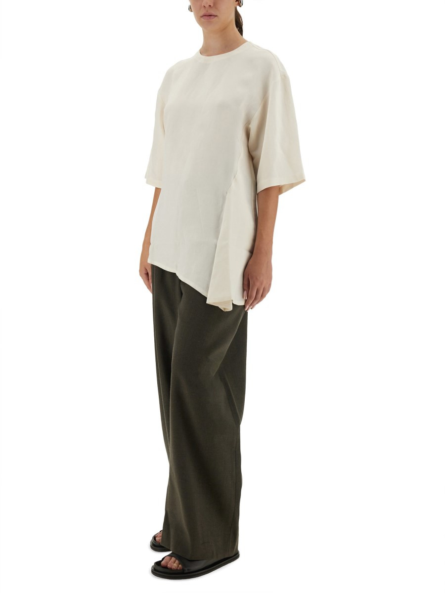 ASYMMETRICAL VICHY T-SHIRT - 2