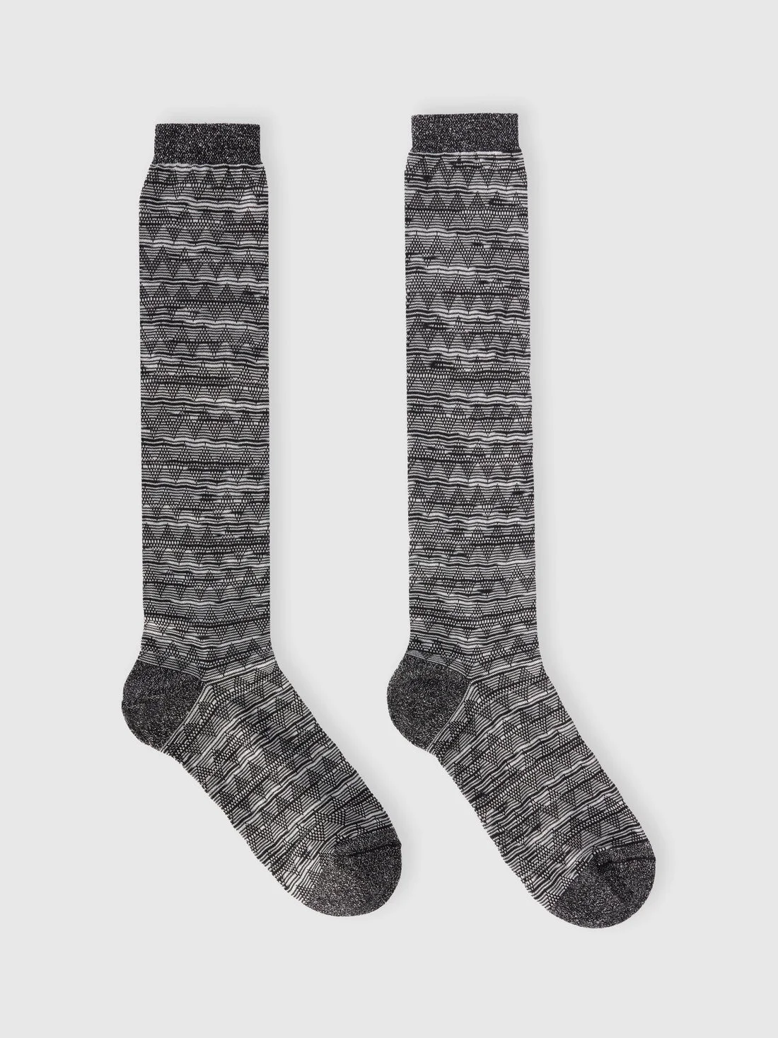 Long cotton-blend socks - 1