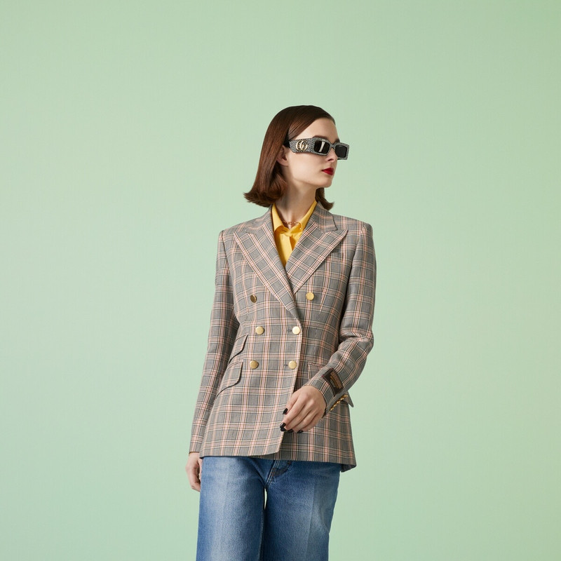 Prince of Wales wool hemp jacket 5