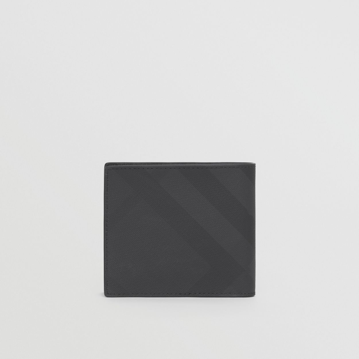 London Check and Leather International Bifold Wallet - 6