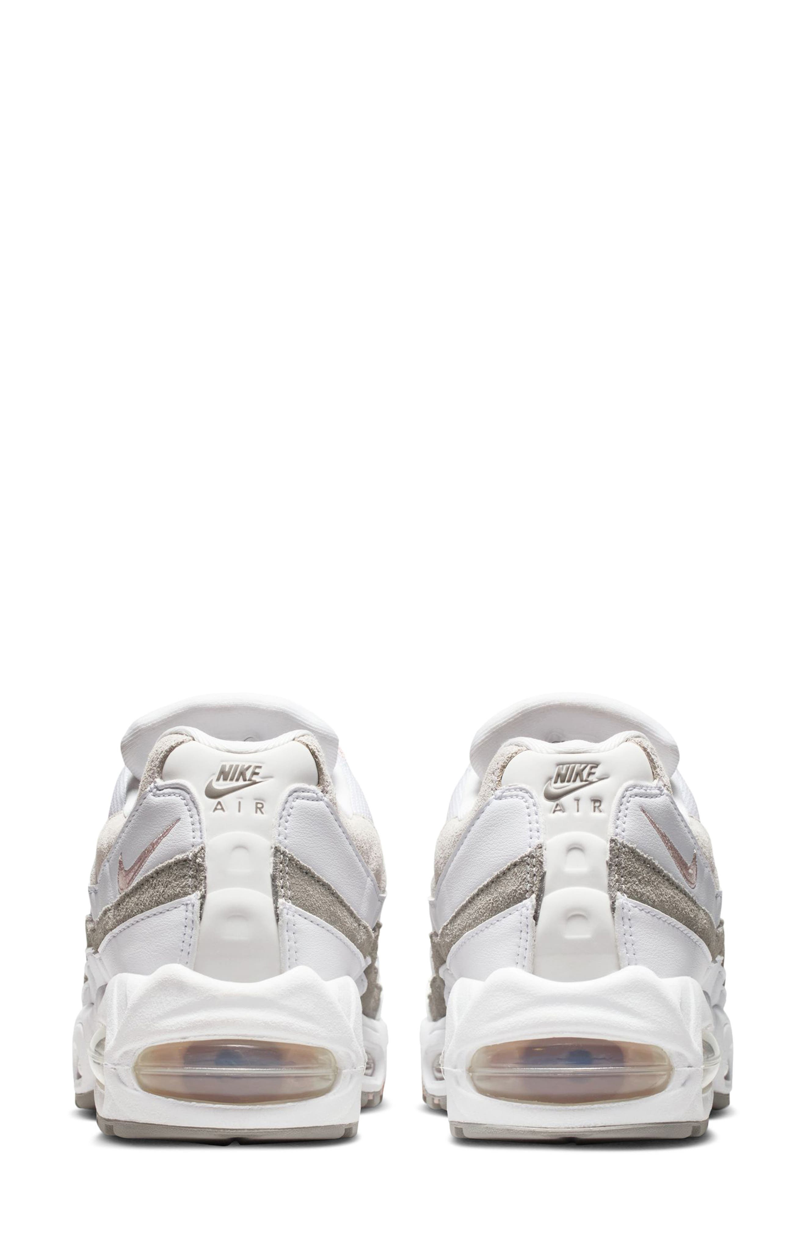 Nike Air Max 95 Sneaker in White/Red/Charcoal/Grey at Nordstrom - 5