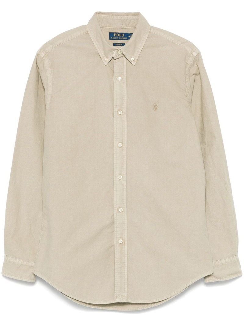 embroidered-logo shirt 1