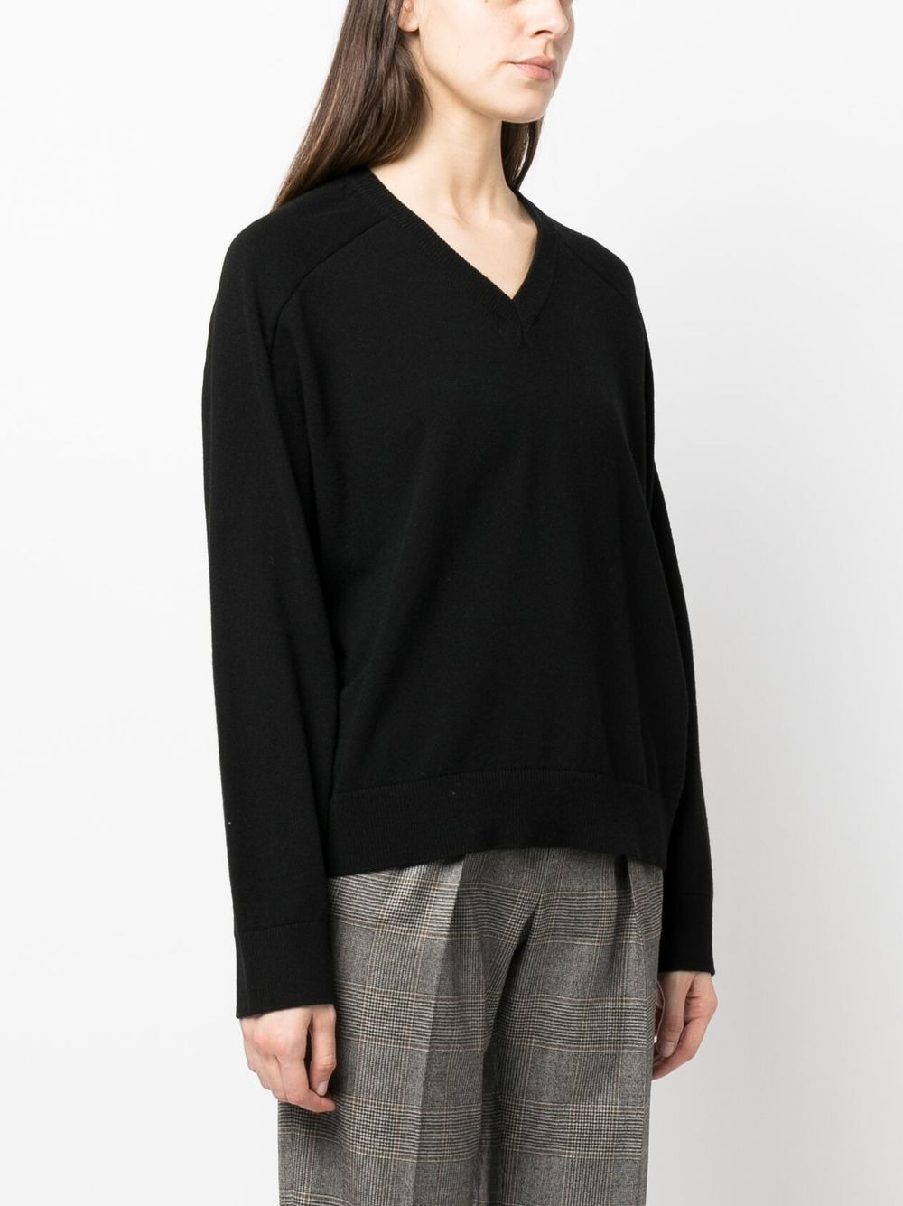 V-neck knitted jumper - 3