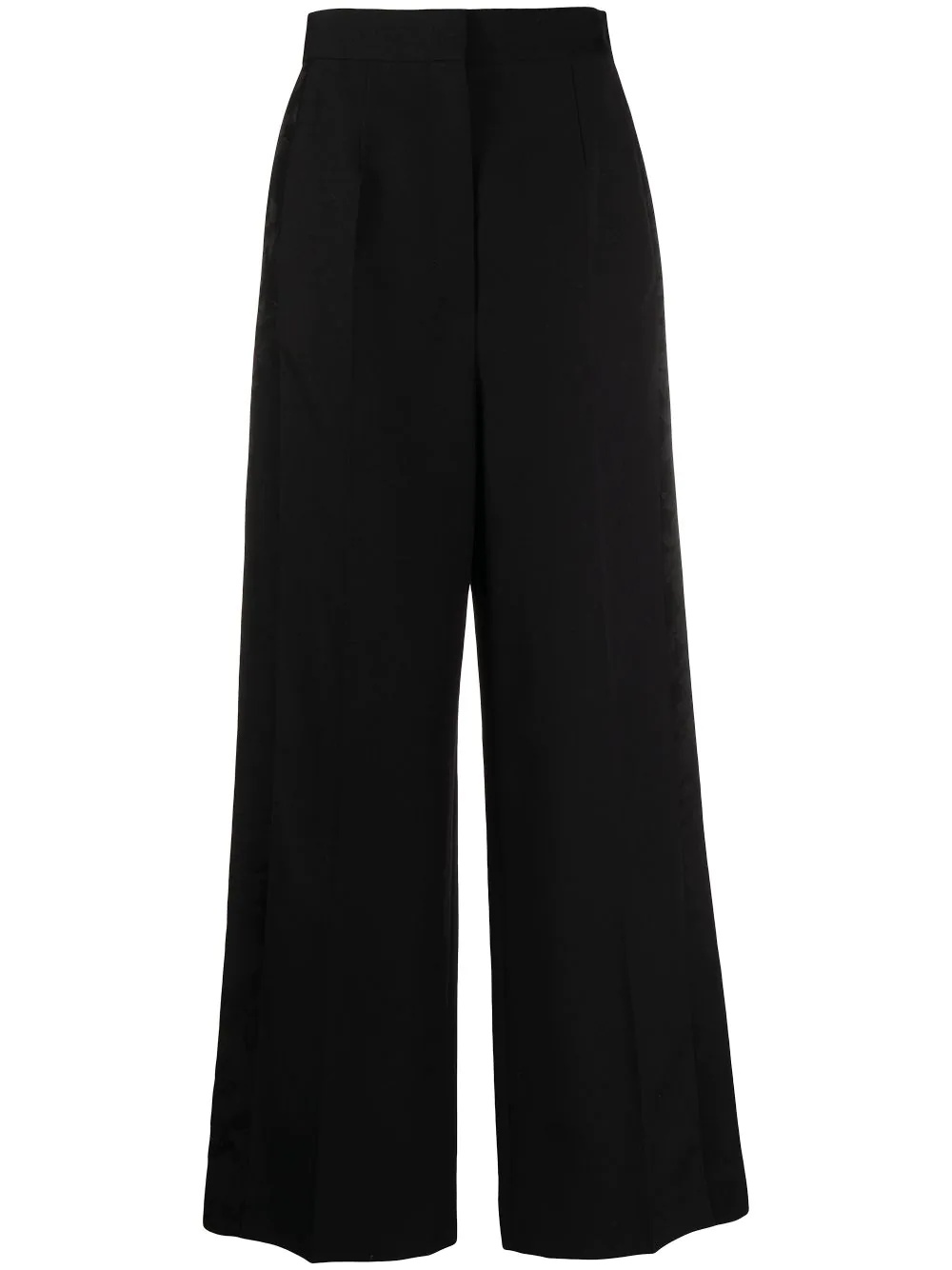 high-waisted tailored trousers - 1