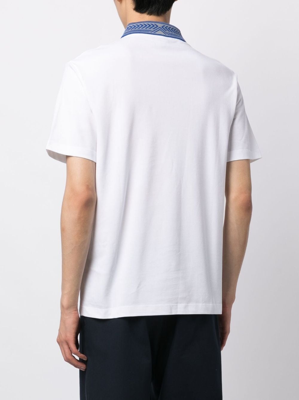 logo-patch polo shirt - 4