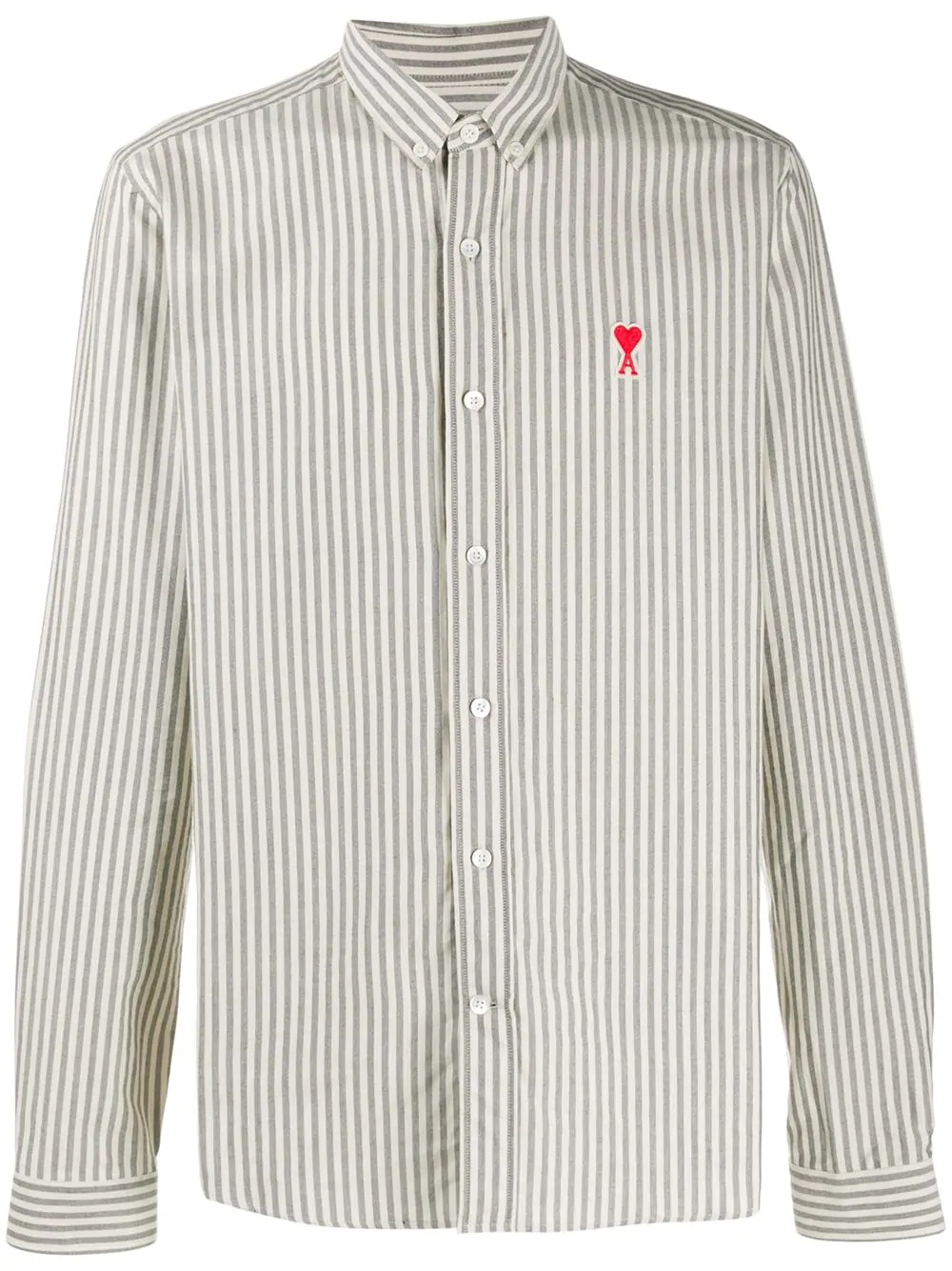 Ami De Coeur patch button-down shirt - 1