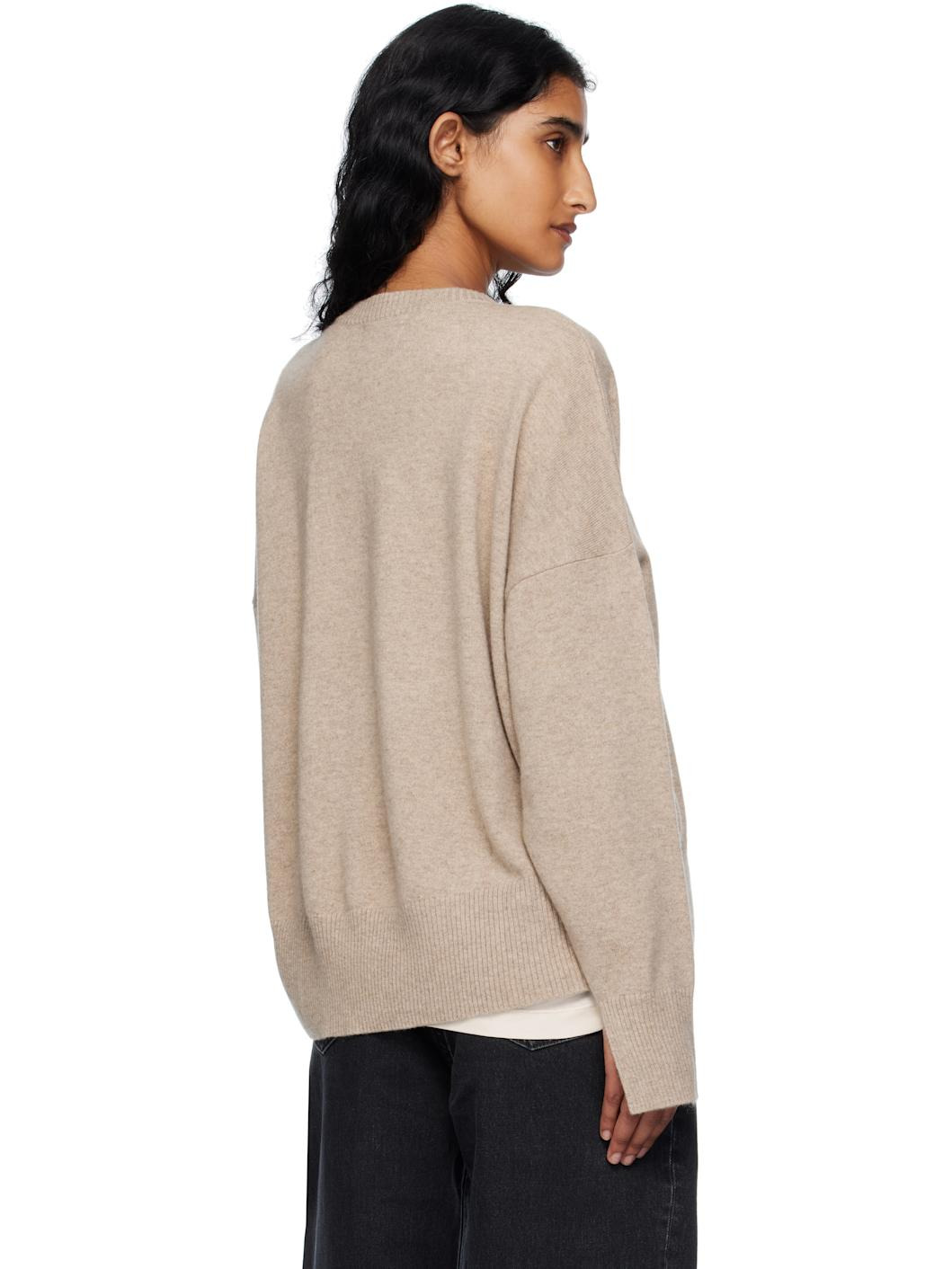 Beige Anaa LDS Cashmere Sweater - 3