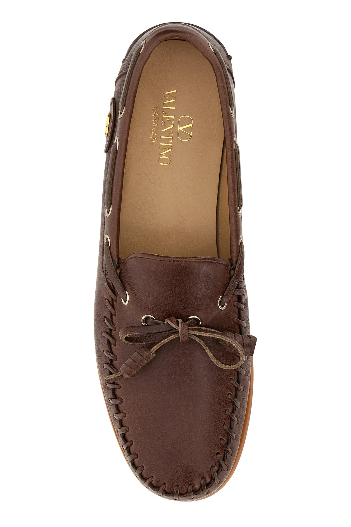 Brown leather Palm Avenue loafers - 4