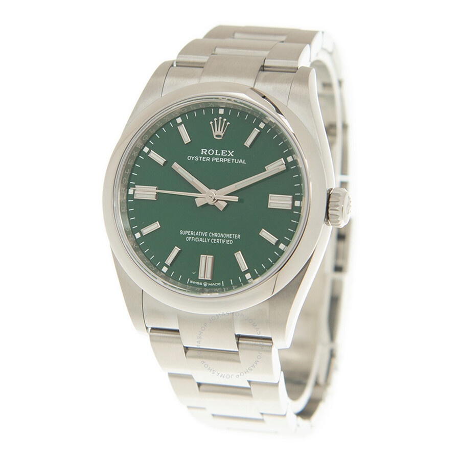 Rolex Oyster Perpetual Automatic Chronometer Green Dial Men's Watch 126000GNSO - 3