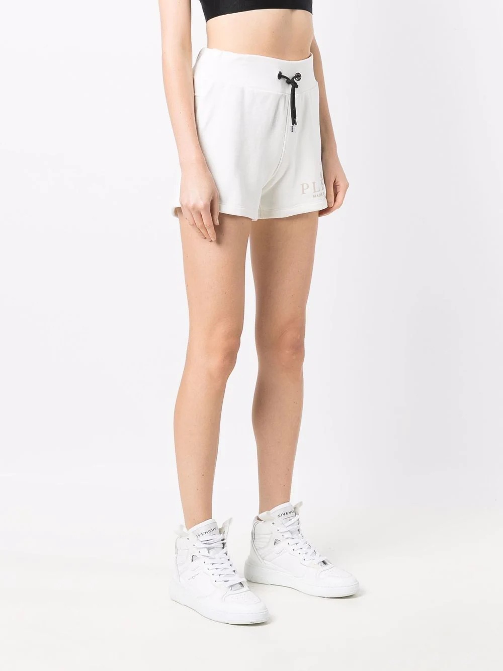 Iconic logo-print drawstring shorts - 3