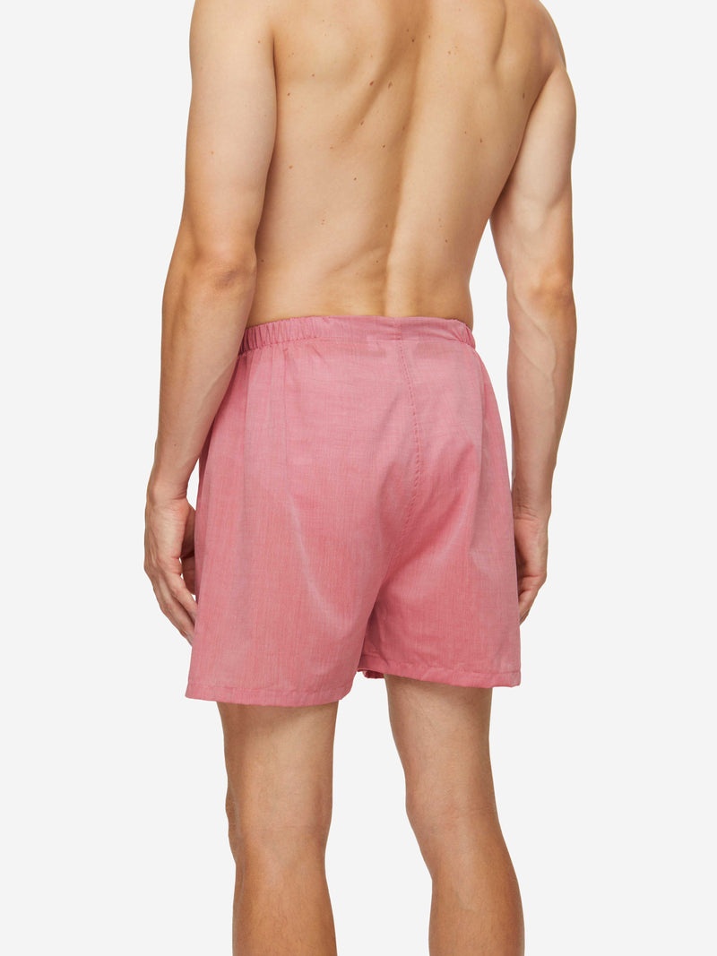 Men's Short Pajamas Amalfi Cotton Batiste Red - 7