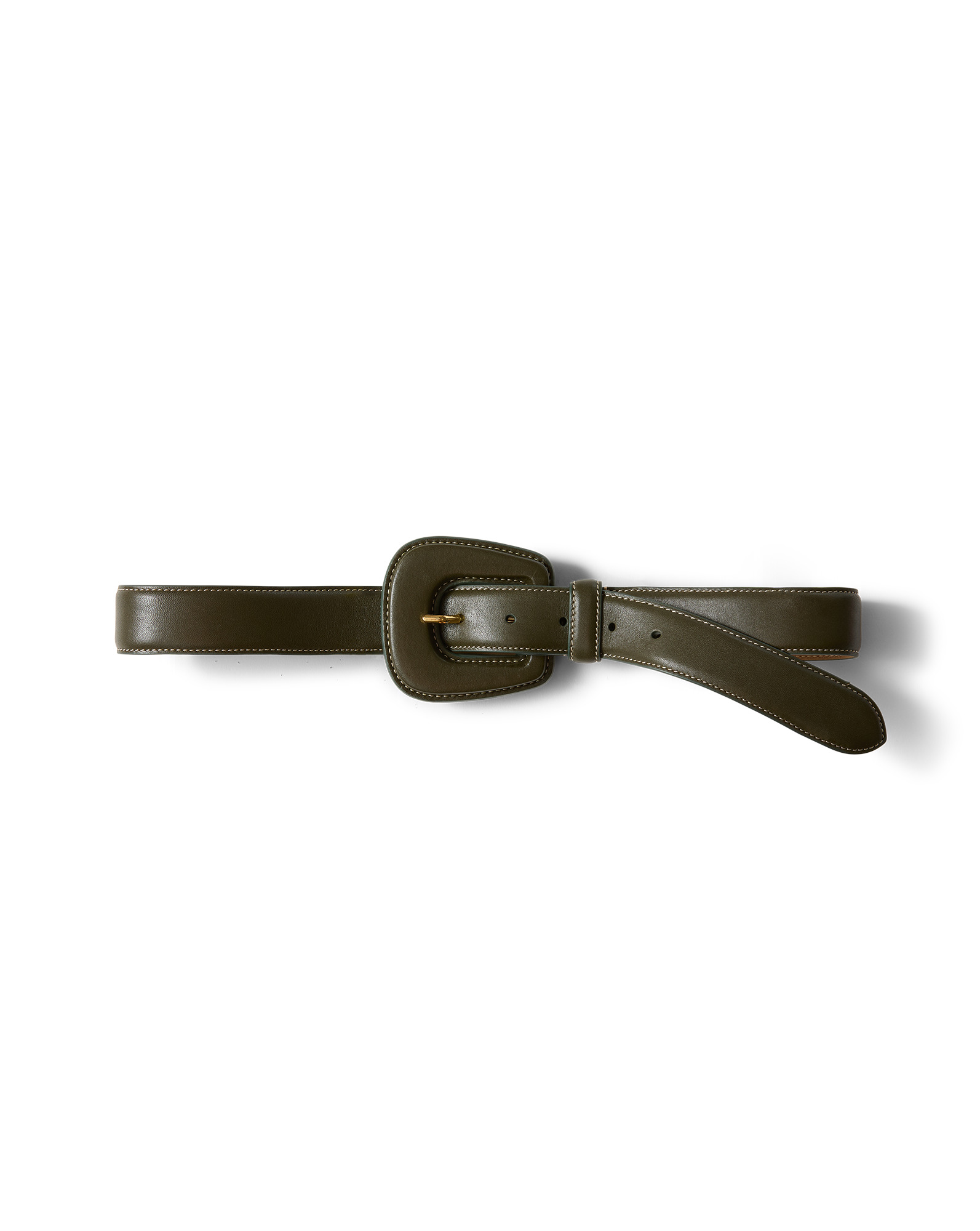 ELSY LEATHER-BUCKLE BELT - 5