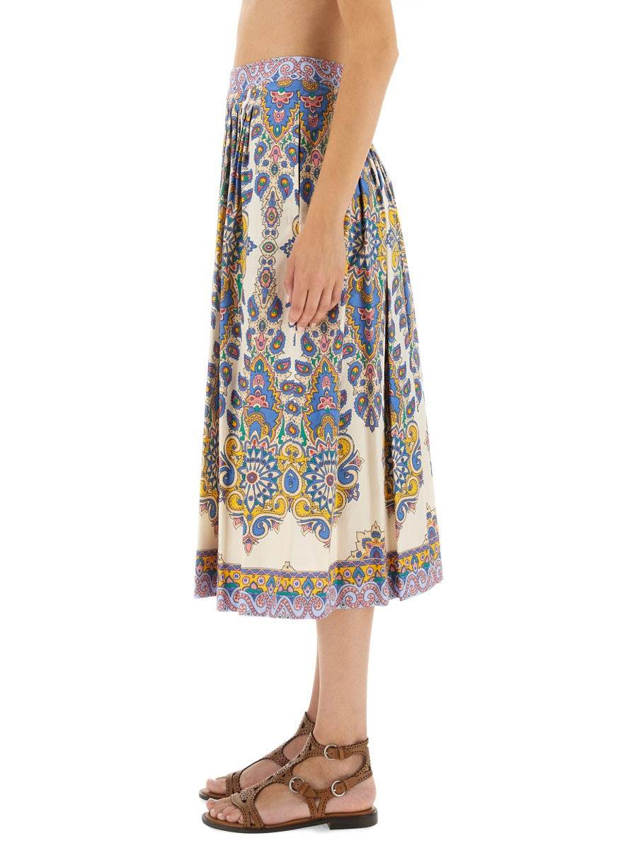 Etro Women Paisley Print Midi Skirt - 4