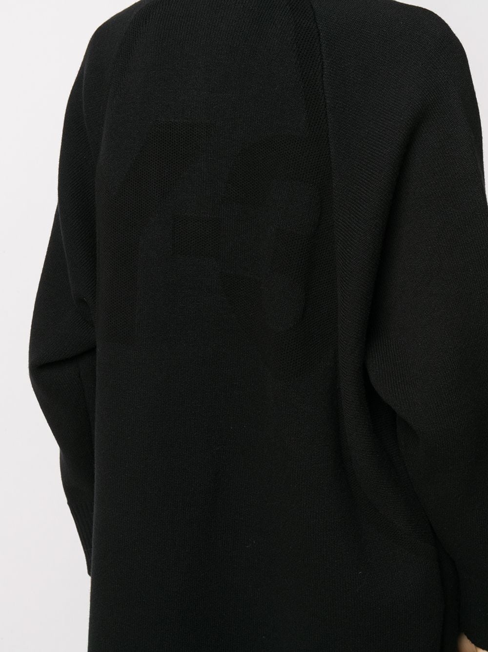 logo mid-length cardigan - 5