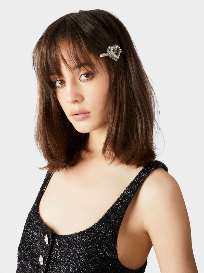 Roger Vivier Love Pearls Strass Hair Clip outlook