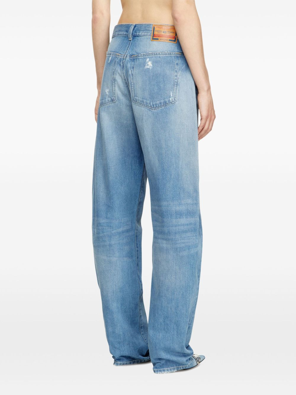 D-Ellz distressed light-wash jeans - 4