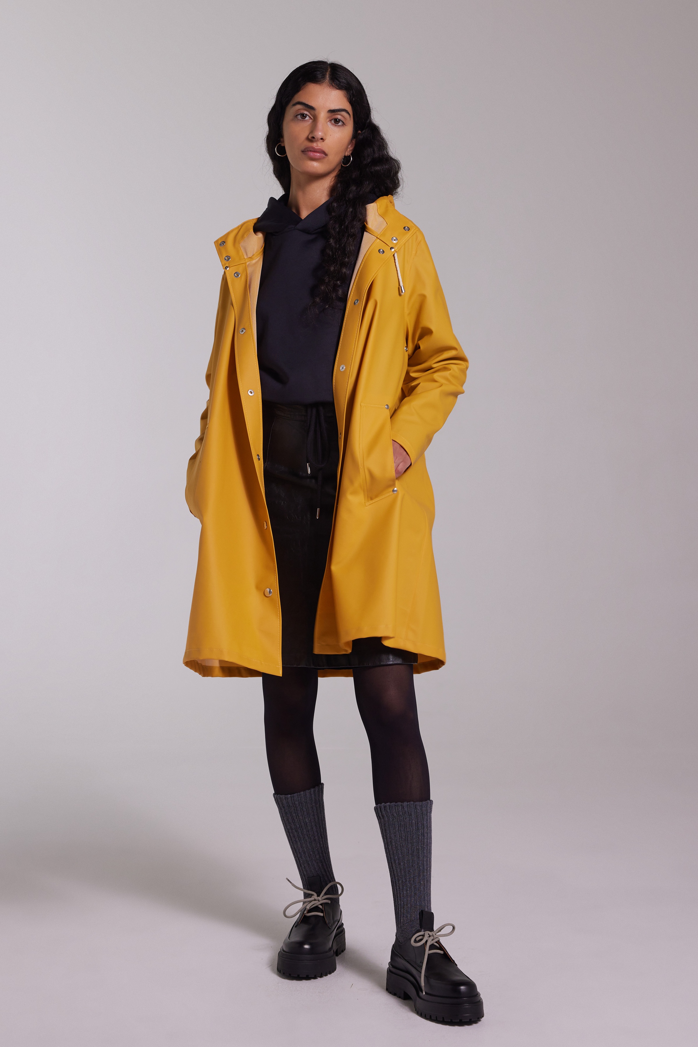 Mosebacke Lightweight Raincoat Warm Honey - 5
