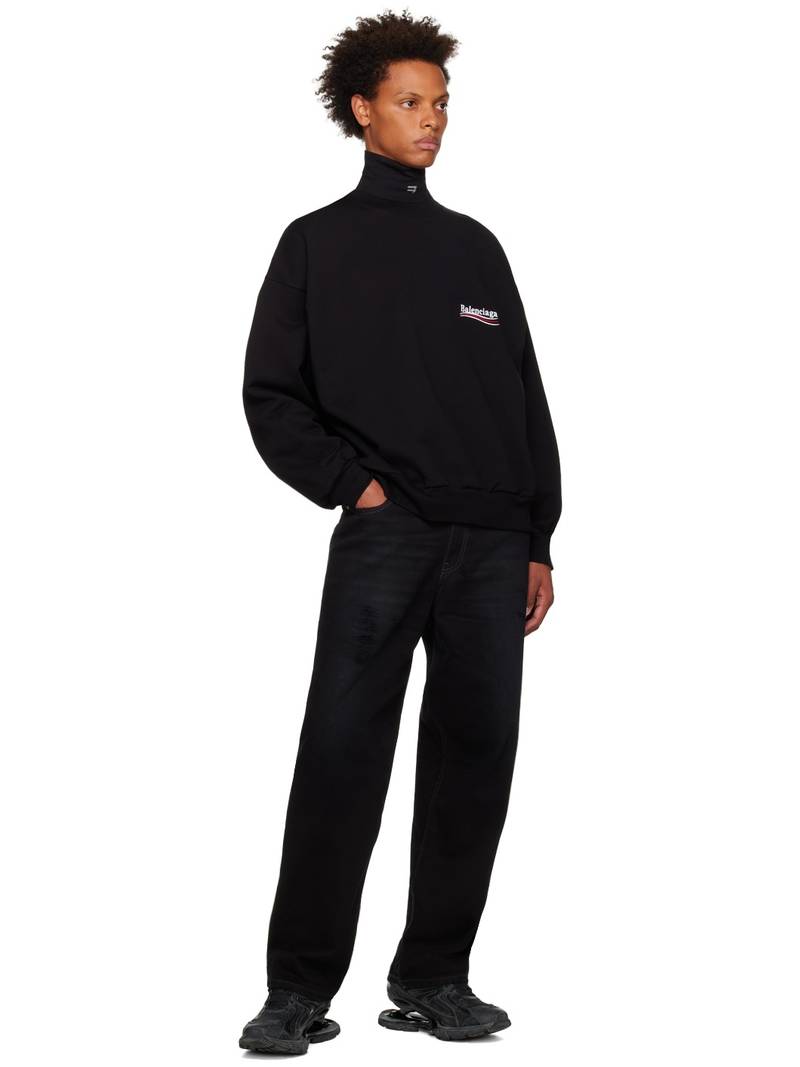 BALENCIAGA Black Loose Fit Jeans outlook
