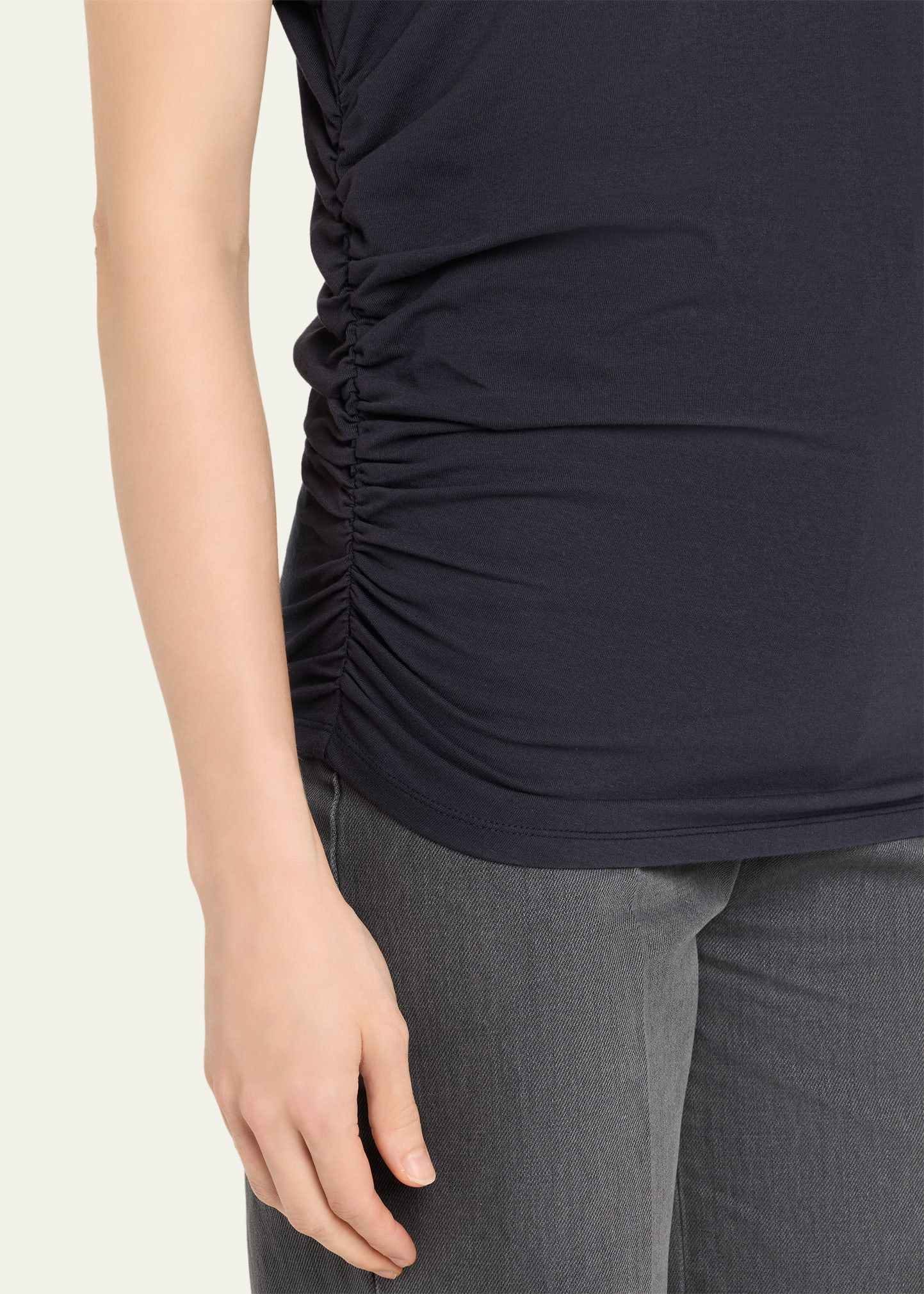 Inaya Asymmetric Jersey Tee - 5