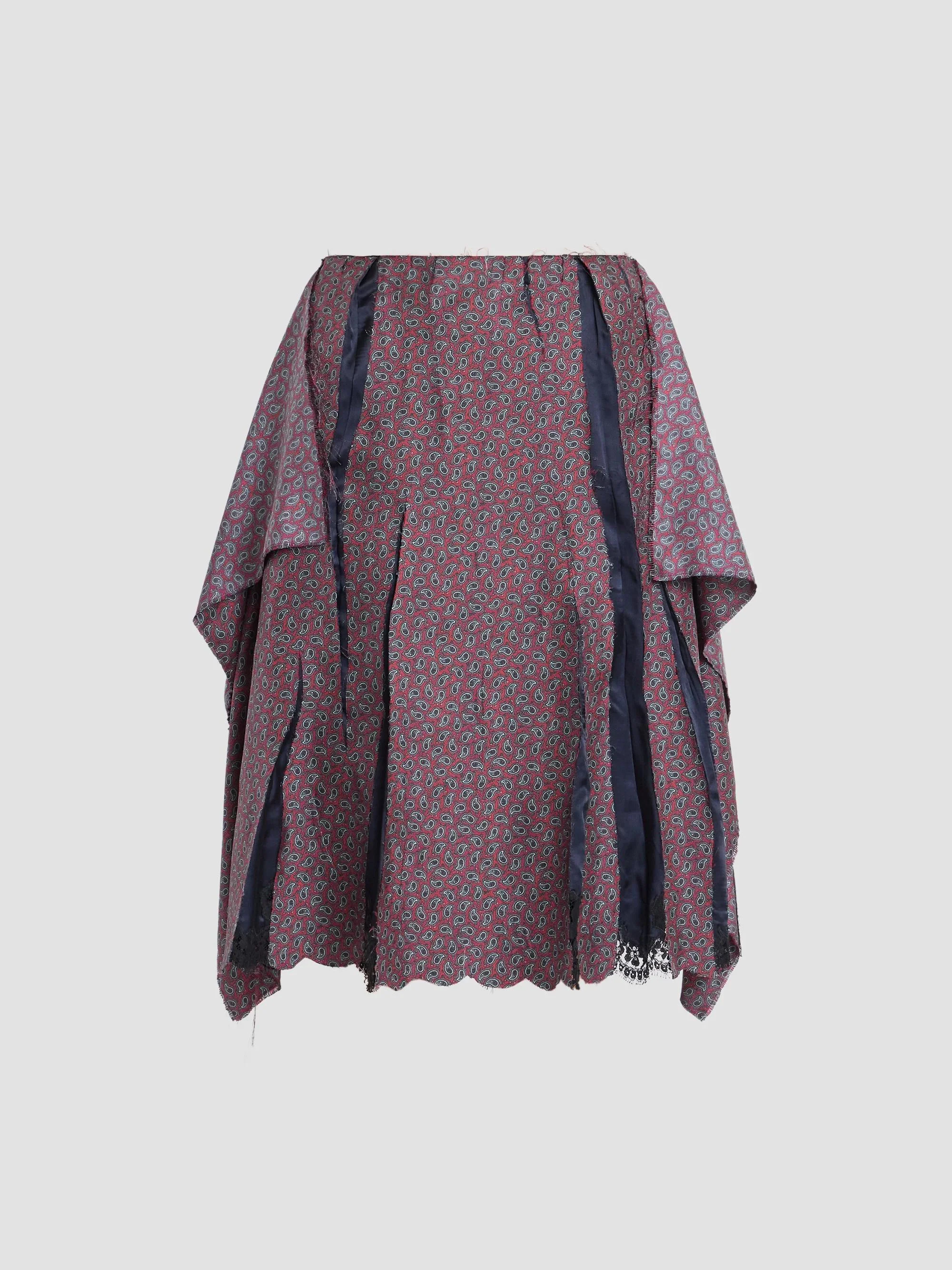 Women's Fusion Printed Draped Midi Skirt - Damask - 1