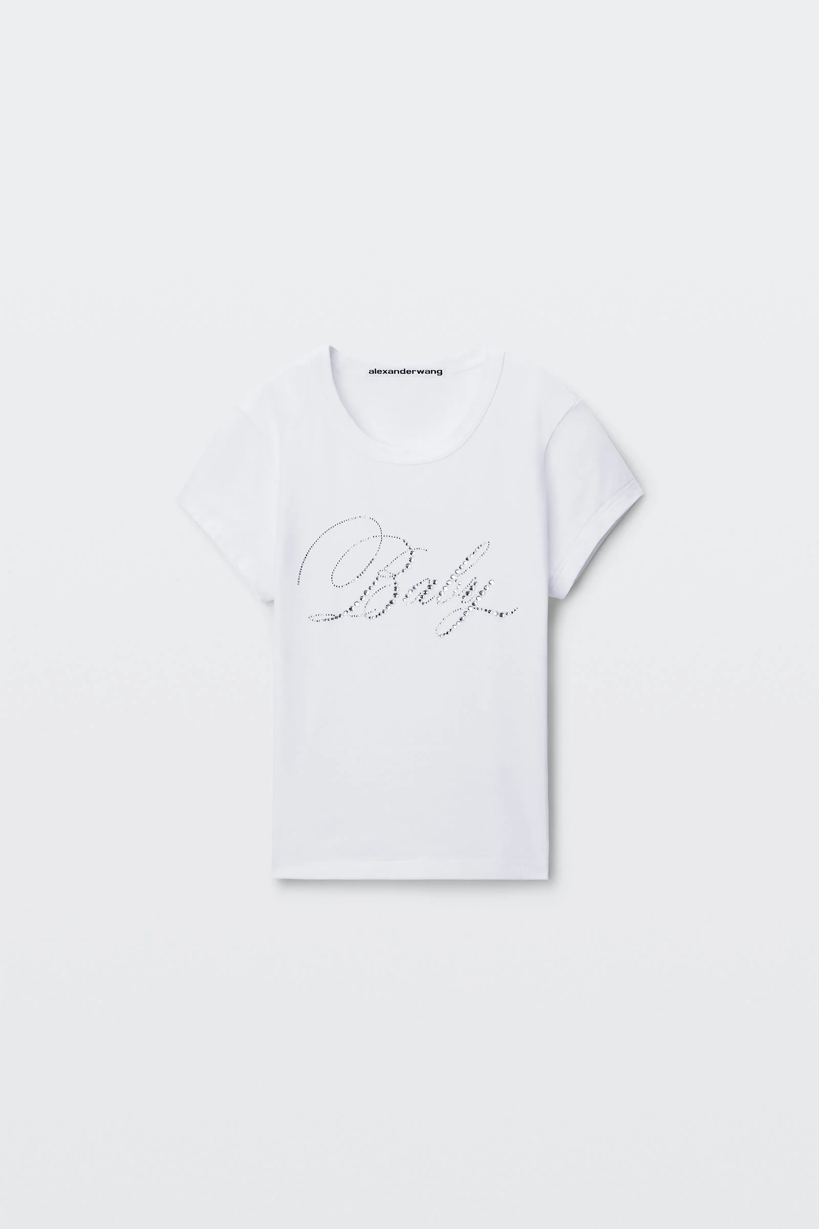 crystal hotfix graphic fitted tee - 1