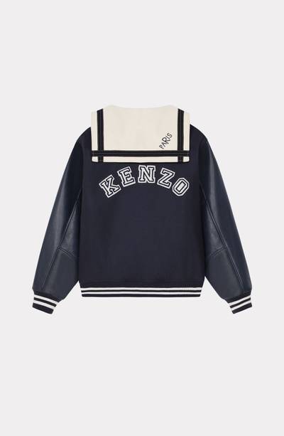 KENZO 'Sailor Varsity' wool and leather jacket outlook