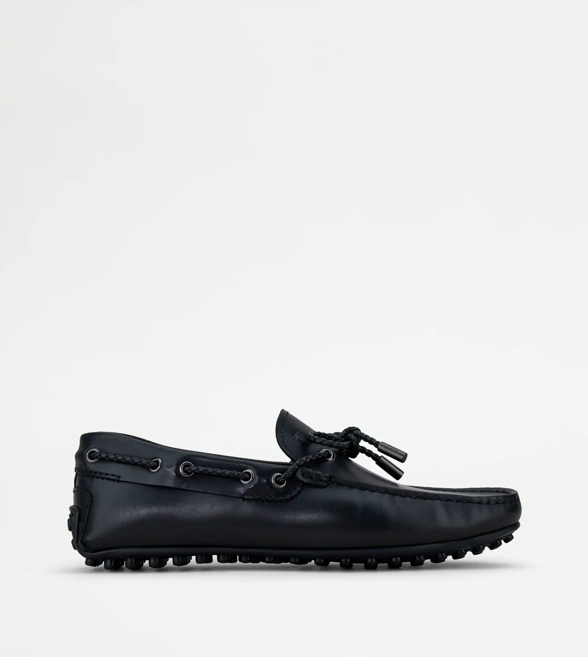 CITY GOMMINO DRIVING SHOES IN LEATHER - BLACK - 1