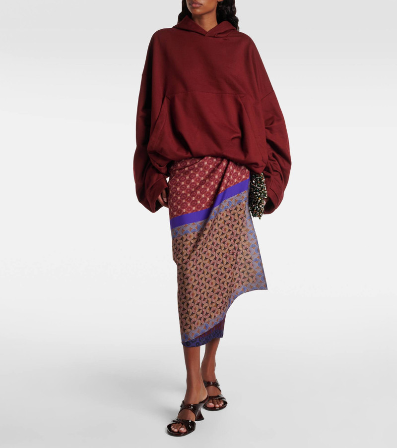 Dries Van Noten 75 patent leather wedge mules outlook