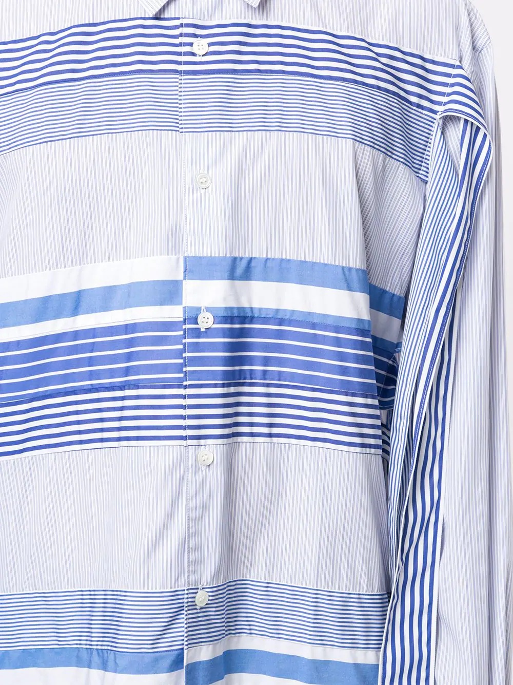 striped pattern long-sleeve shirt - 5