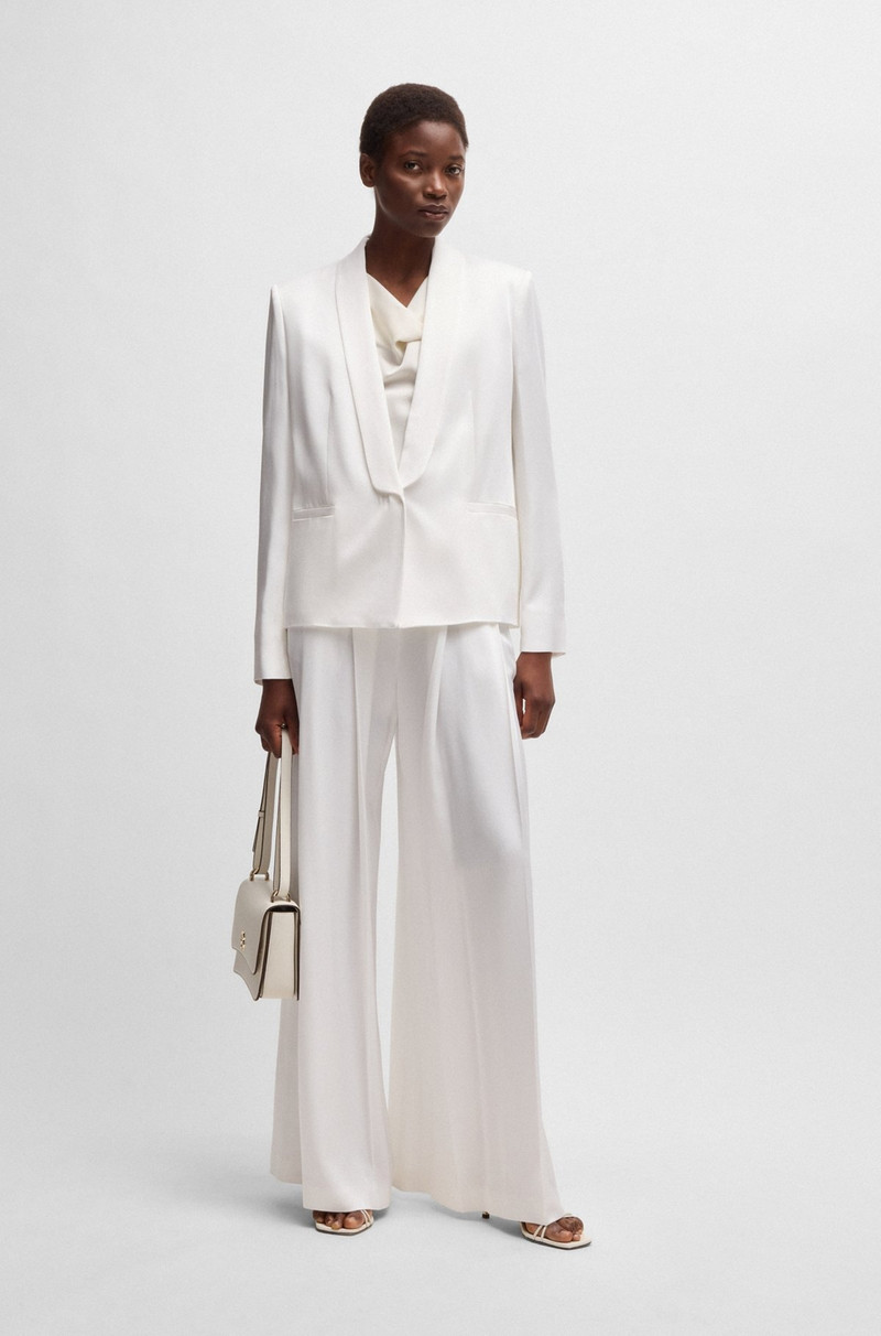 BOSS RELAXED-FIT BLAZER WITH SHAWL LAPELS outlook
