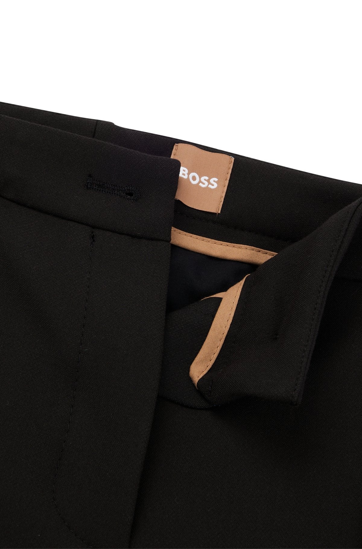 SLIM-FIT PANTS IN STRETCH FABRIC WITH PINTUCK PLEATS - 6