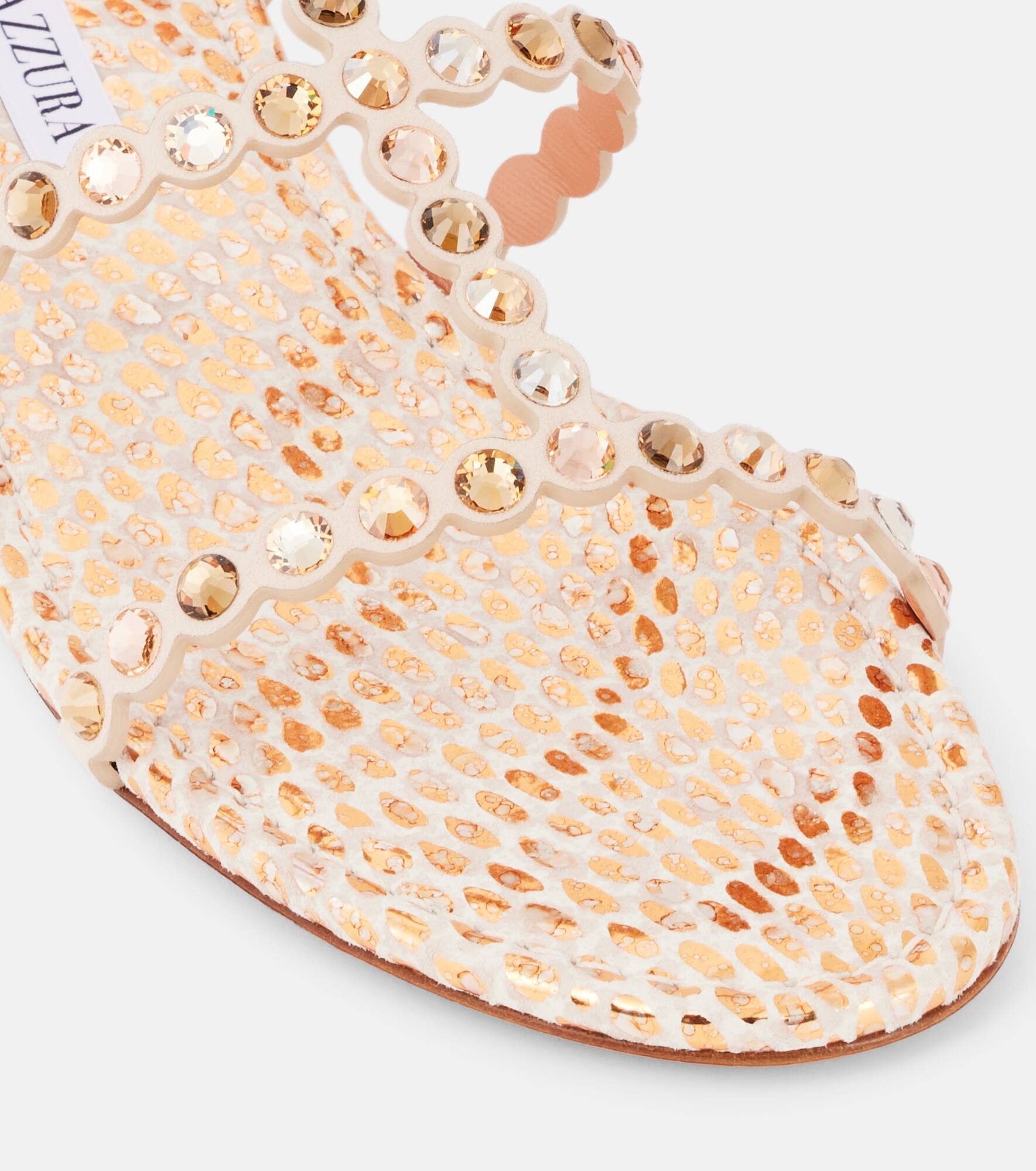 Tequila embellished leather sandals - 5