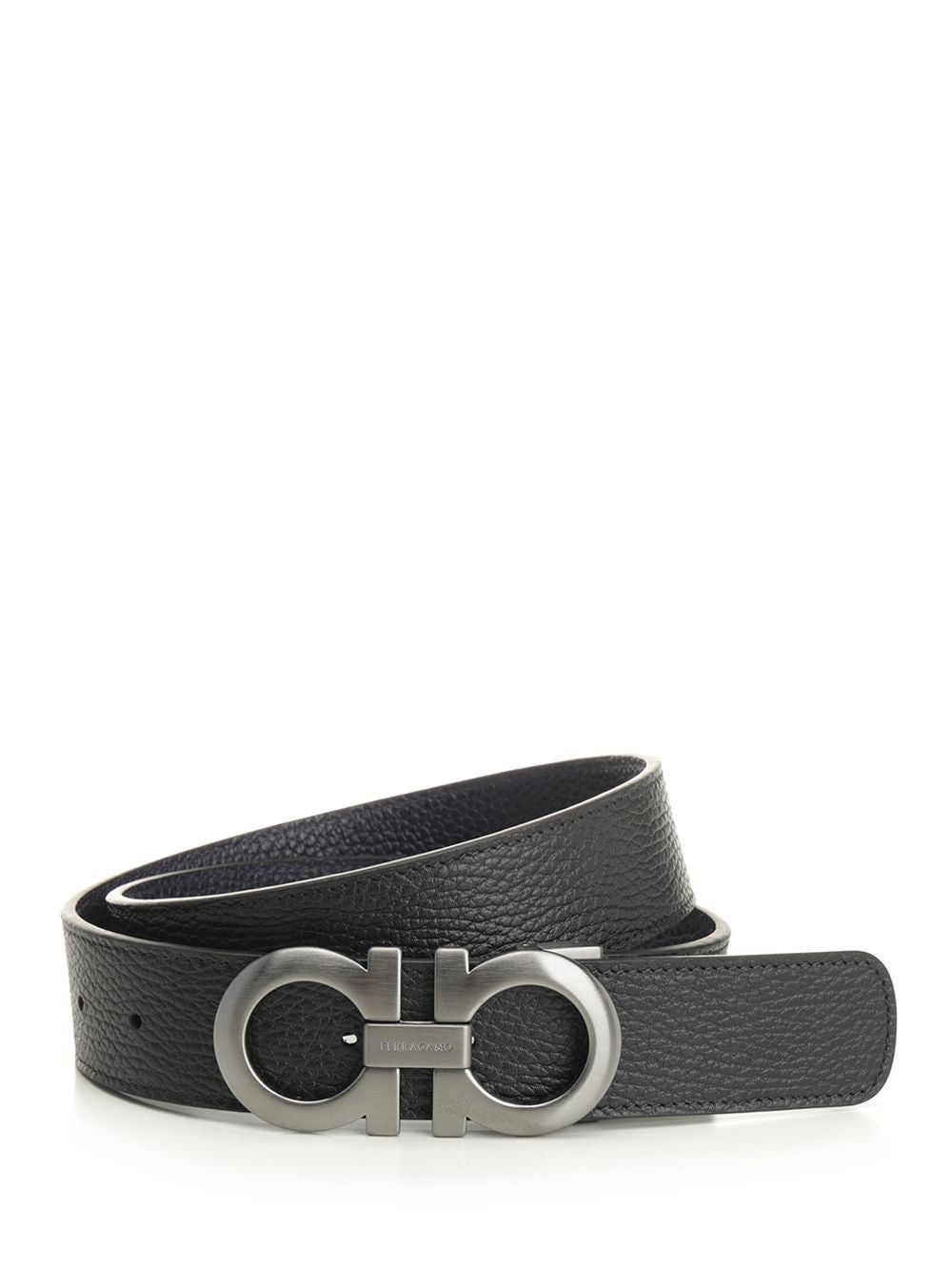Reversible And Adjustable Gancini Belt Belts Black - 1