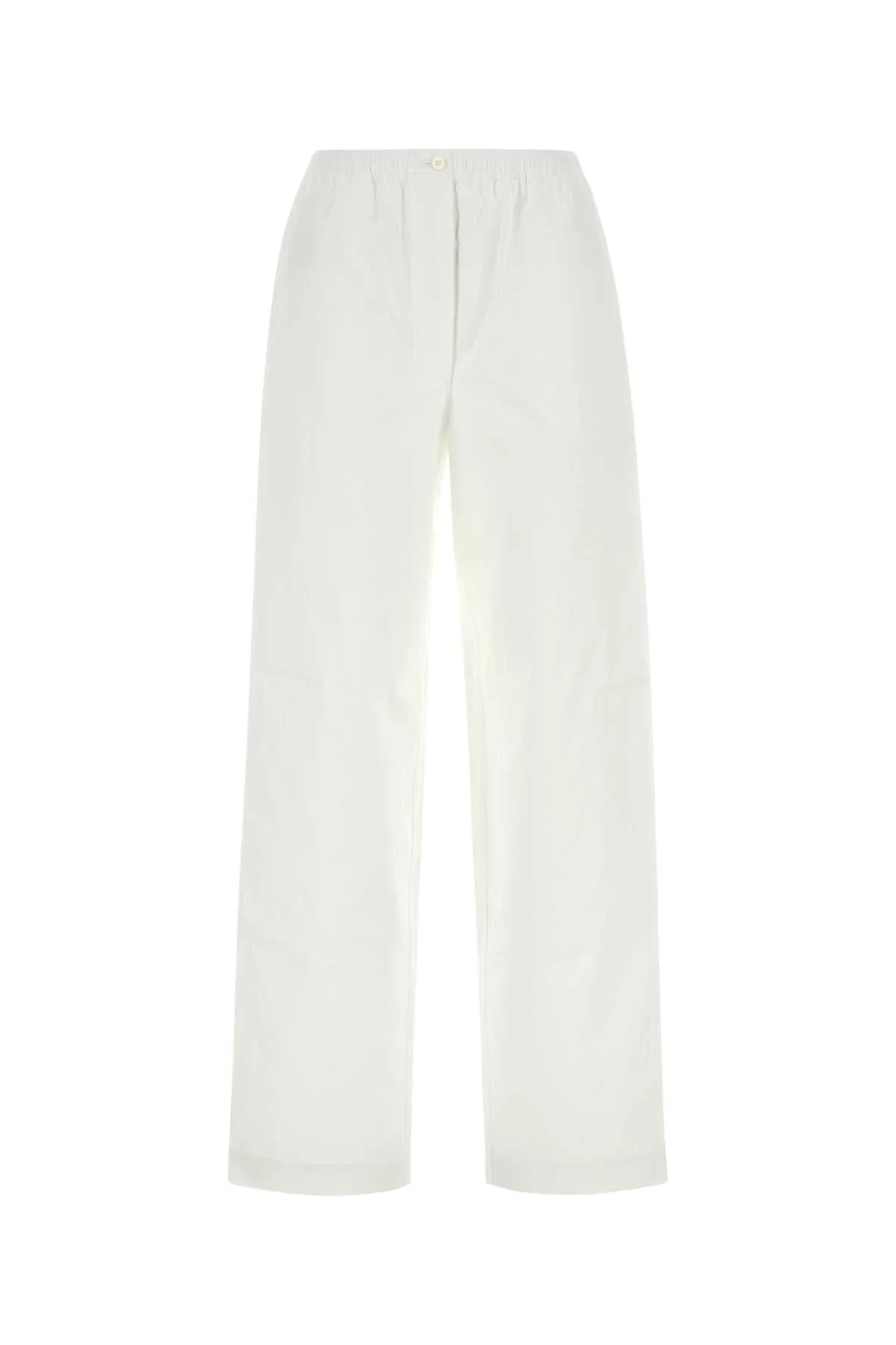 Miu Miu Women White Poplin Pyjama Pant - 1