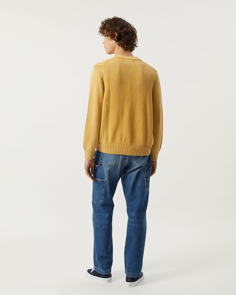 ACID WASH CARDIGAN - GOLD 3