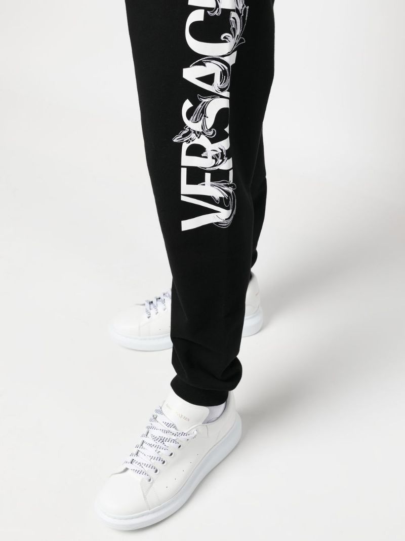 logo-print slim-cut track pants - 5