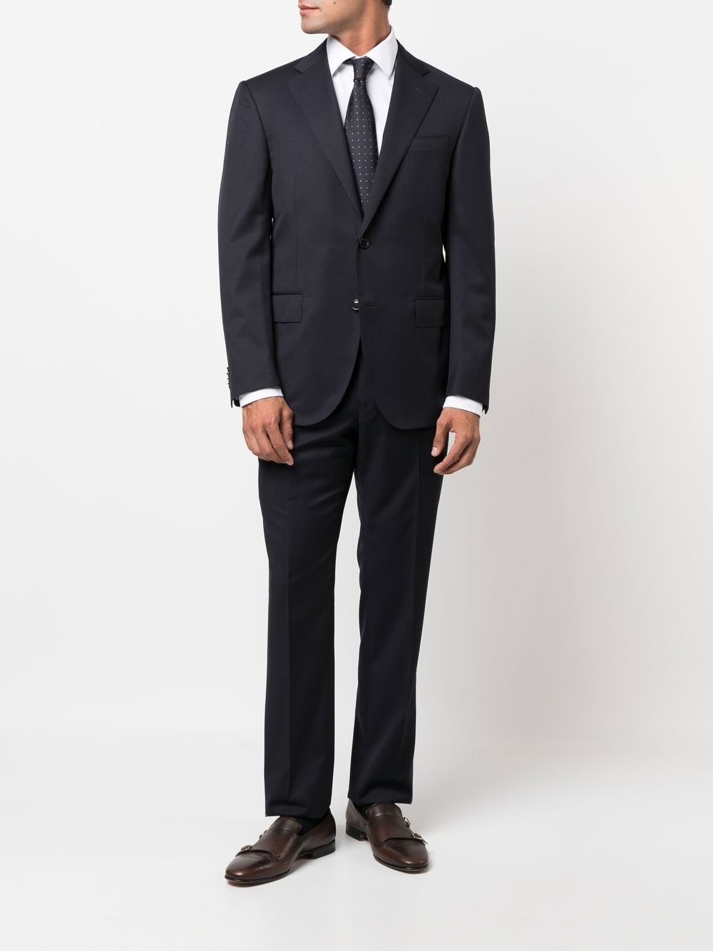 single-breasted virgin-wool suit - 2