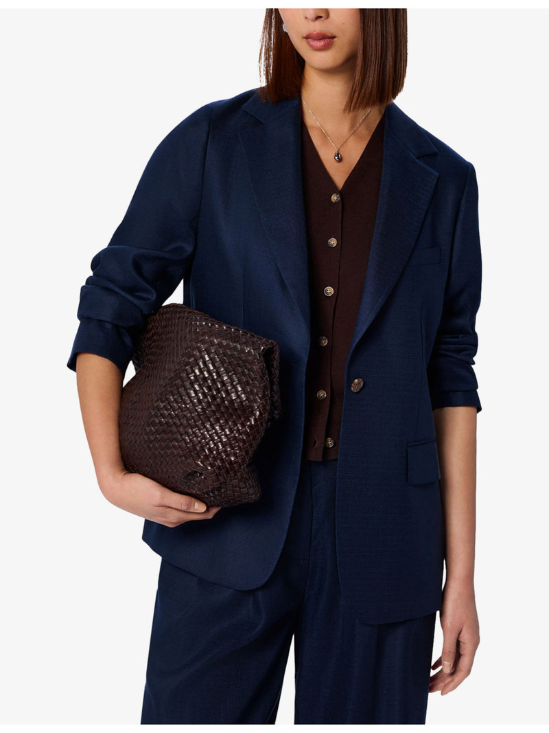 Hopsack Relaxed-Fit Woven Blazer 3