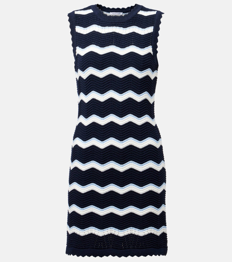 Templeton chevron cotton-blend minidress - 1