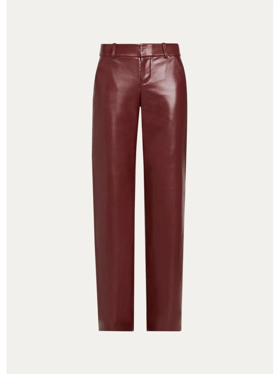 Alexander Relaxed Faux-Leather Trousers - 1